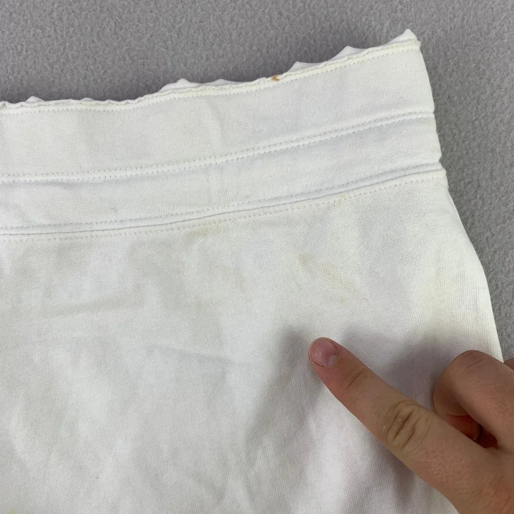 VTG Y2K Low Rise No Boundaries Shorts Women L 11/13 White Athletic Striped
